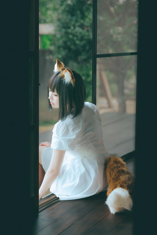 2023.July B-Dongitsune ~White dress 白洋裝狐少女 - ElyEE子
